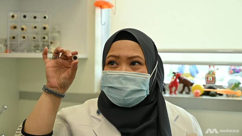 How this NUH expert makes artificial eyes to help patients be seen in a different light
