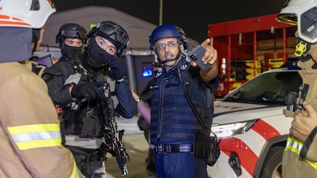 军警联手跨机构逾千人员 机场等地展开反恐大演习