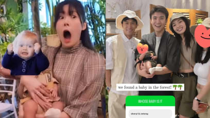 Here's How Desmond Tan's Celeb Pals Hid His Wife & Daughter's Faces At The Baby's 100th Day Party