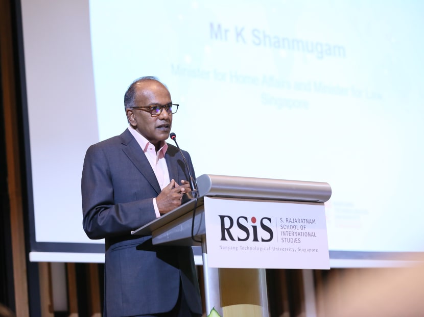 Home Affairs and Law Minister K Shanmugam said that laws must be able to counteract foreign interference.