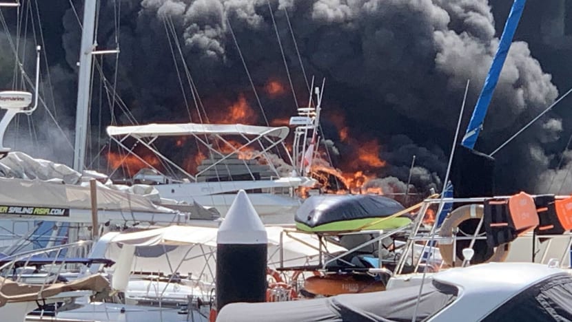 Boat catches fire at Keppel Bay, no reported injuries: SCDF