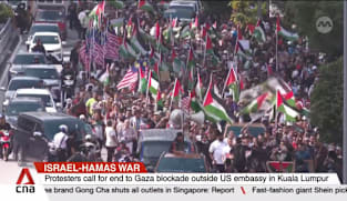 Thousands rally outside US Embassy in Kuala Lumpur after Israel intercepts Gaza aid flotilla