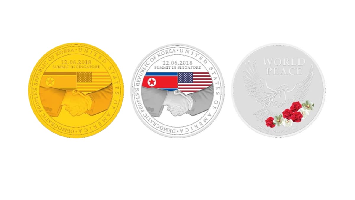Singapore Mint unveils commemorative coins to mark Trump-Kim