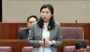 Cassandra Lee seeks a clarification during debate on motion on Pritam Singh
