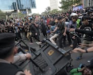 Students hold 'Heading to Bankrupt Indonesia' protests against Prabowo's policies