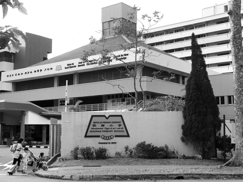 Qiaonan Primary School at Tampines Street 11, 05 Mar 2014. Photo: Don Wong.