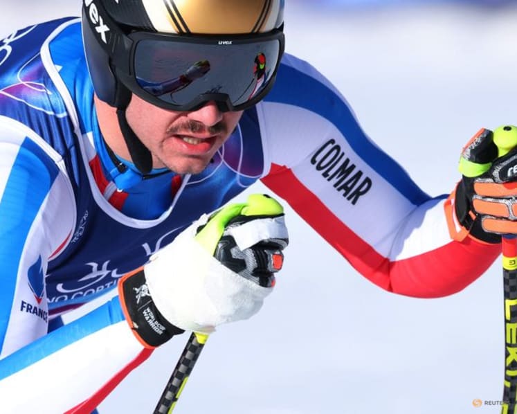 Alpine skiing-Sons of French ski champions unite in team combined debut