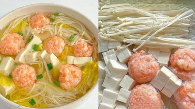 食谱：豆腐虾丸减脂汤