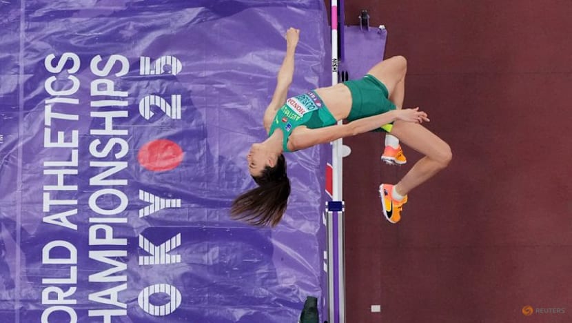 Australian Olyslagers wins high jump after long rain delay