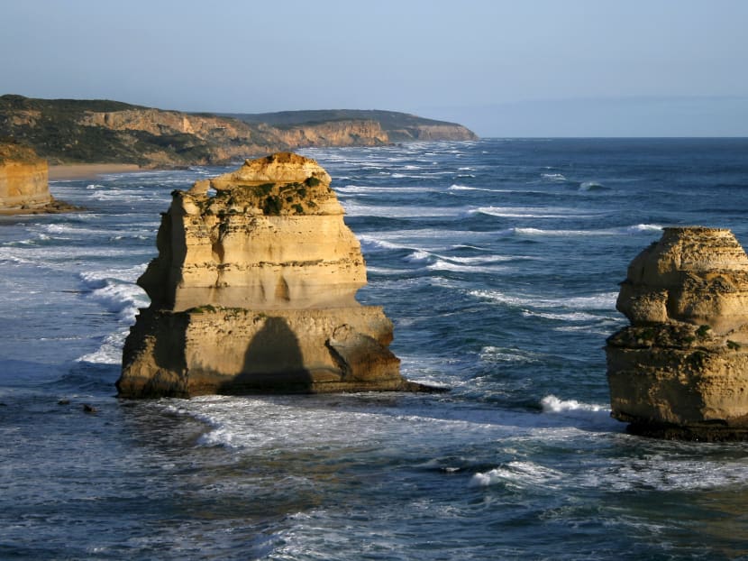 A view of the current 12 Apostles off Australia's south coast. Researchers have found five more columns under the sea. Photo: Reuters