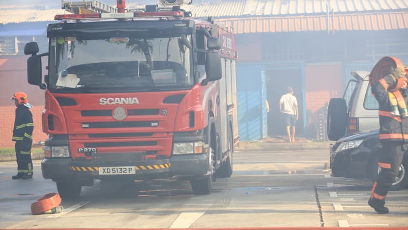 Massive fire put out at Toa Payoh Industrial Park