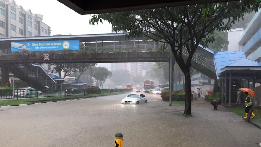 Flash floods hit parts of S’pore for second day in a row