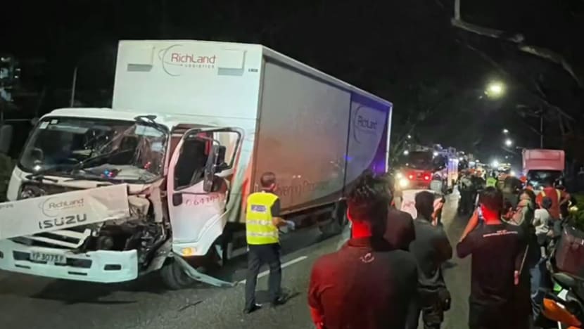 Motorcyclist, 26, dies after rush-hour accident along PIE involving 2 lorries; driver arrested