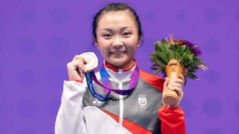 Atlit wushu Kimberly Ong raih gangsa; pingat pertama SG di Sukan Asia 
