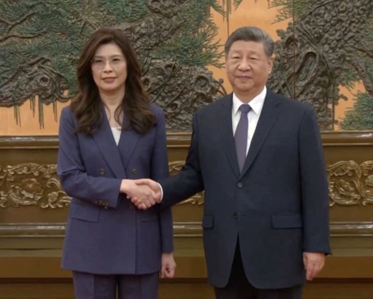 Taiwan spotted Chinese warplanes as Xi met opposition leader in Beijing