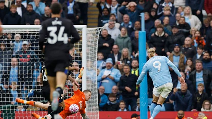 Haaland leads Man City to win over Everton with second-half double