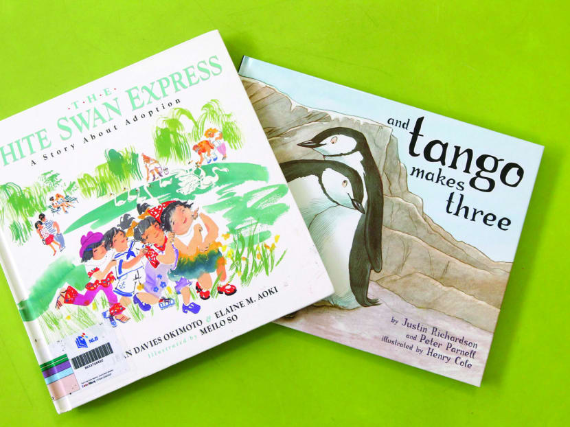 And Tango Makes Three and The White Swan Express, which were withdrawn by the NLB after they were deemed as not pro-family. Photo: Wee Teck Hian