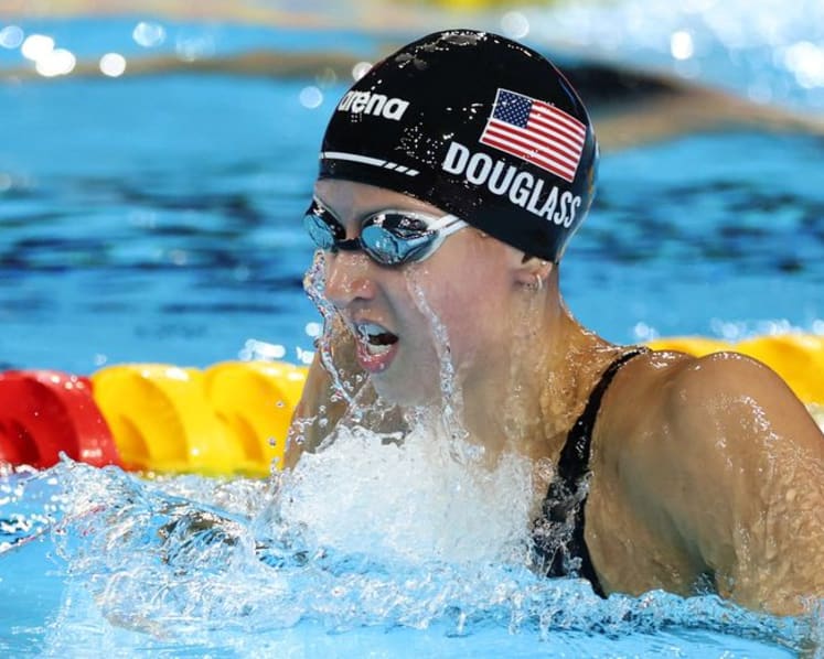 Douglass sets 50m freestyle world record at Pan Pacific