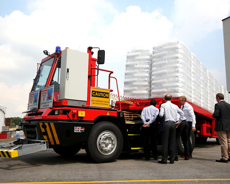 Driverless truck launched at Jurong Island