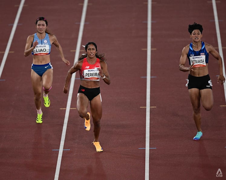 Singapore's Shanti Pereira fastest qualifier for Asian Games 100m final