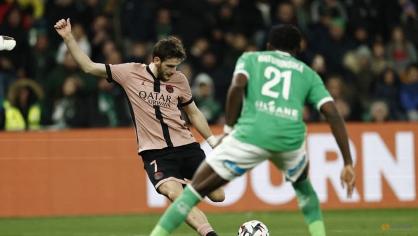 PSG on verge of Ligue 1 title with 6-1 rout of Saint-Etienne PSG on verge of Ligue 1 title with 6-1 rout of Saint-Etienne