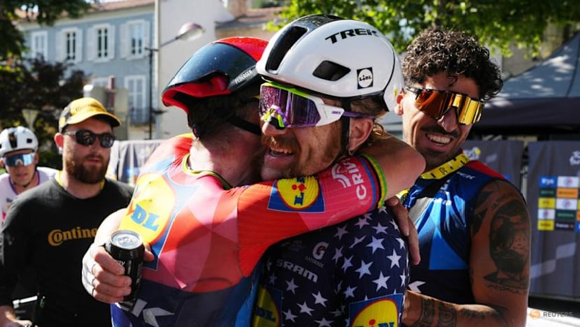 Denmark's Pedersen wins Tour stage four, Norway's Traeen takes yellow jersey