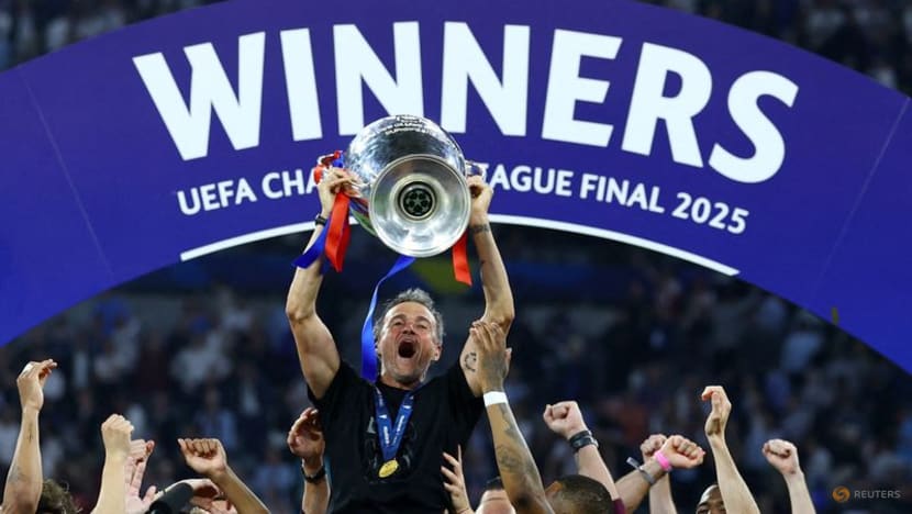 Doue dazzles as PSG humble Inter 5-0 to win Champions League final