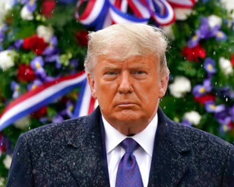 Trump's silent public outing belies White House in tumult   