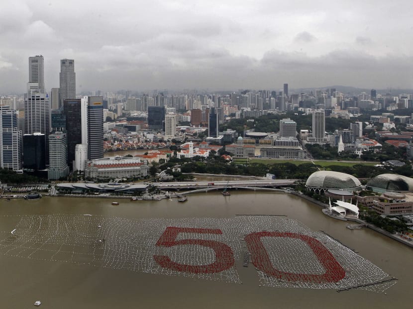 Wishing spheres to celebrate SG50 at Marina Bay. TODAY file photo