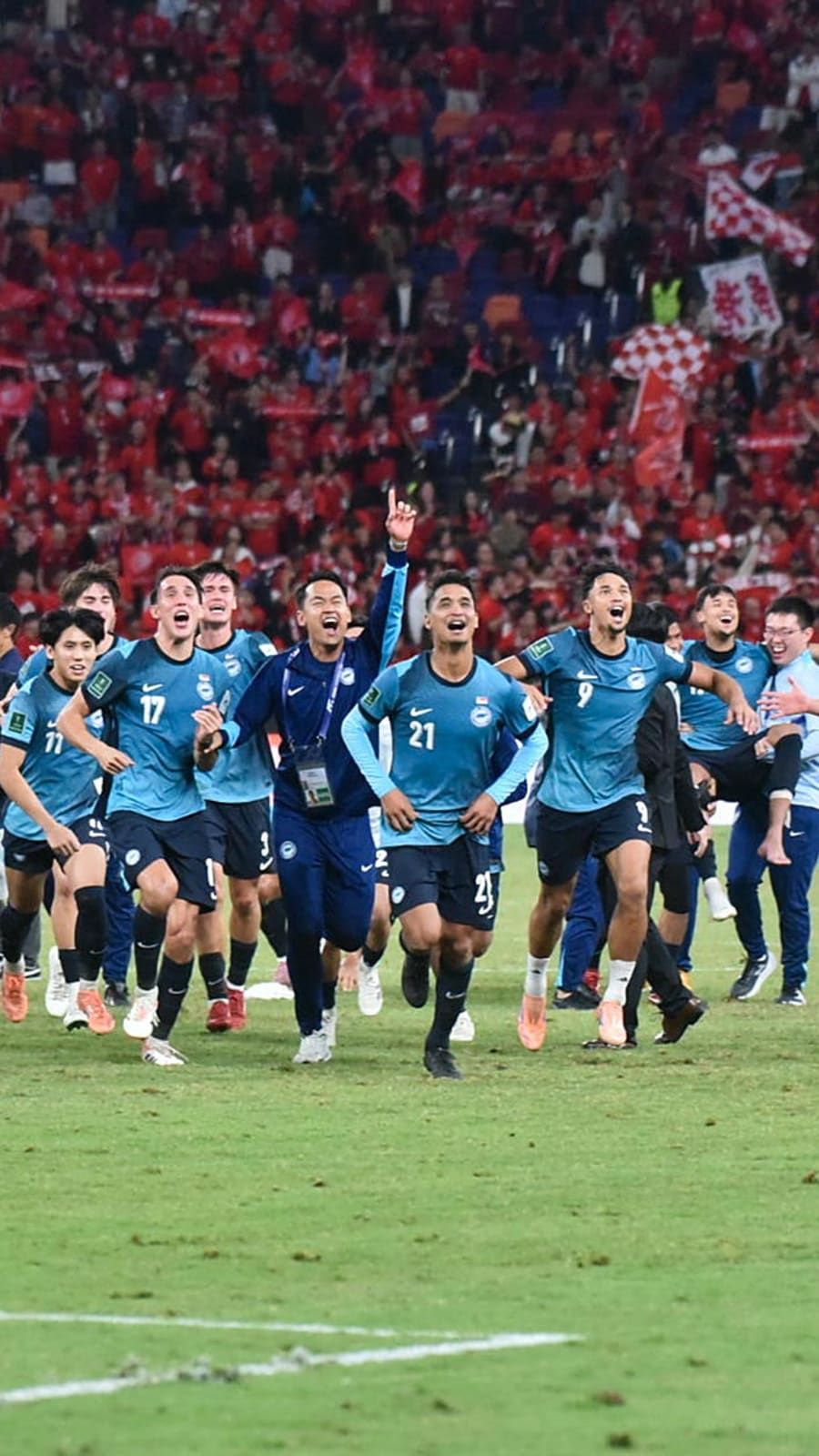 Singapore sink Hong Kong with stunning comeback to seal historic Asian Cup berth