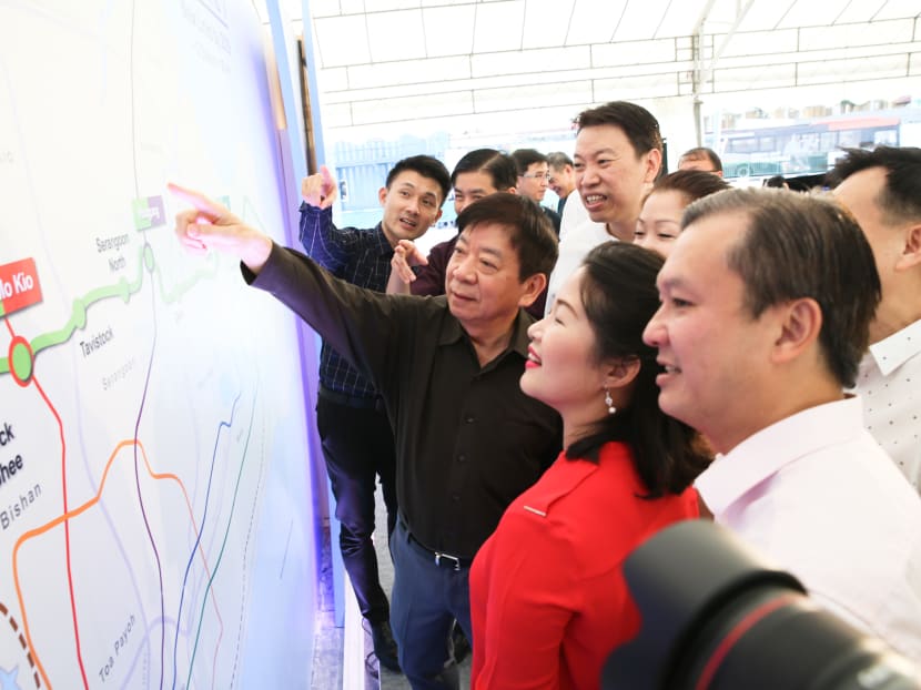 The stations on the first phase of the CRL will be located at: Bright Hill, Teck Ghee, Ang Mo Kio, Tavistock, Serangoon North, Hougang, Defu, Tampines North, Pasir Ris, Pasir Ris East, Loyang and the Aviation Park.
