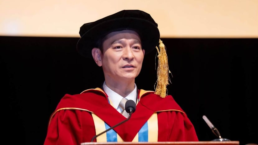 Andy Lau receives honorary doctorate for achievements in entertainment and contributions to society