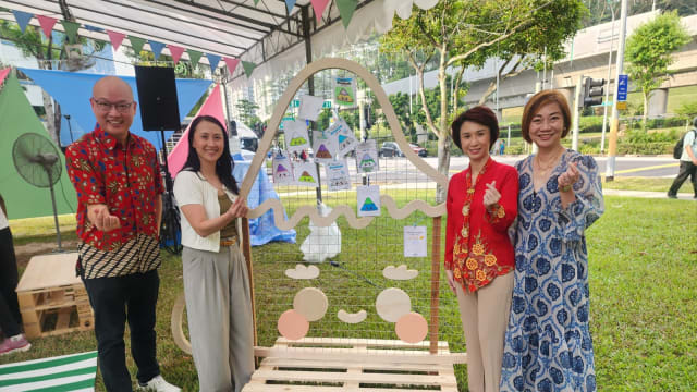 武吉甘柏区首次举办“武吉甘柏展心姿”快闪周末市集