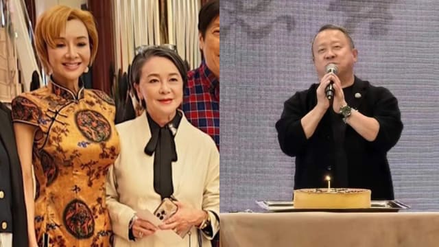 曾志伟72岁寿宴，叶子楣穿紧身旗袍现身成焦点