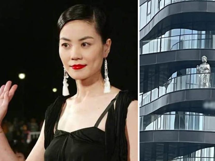 Netizen Claims Faye Wong Has A 2m-Tall Statue Of Buddha On The Balcony Of Her S$17.5mil Apartment