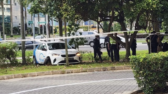 共享车被警方追捕撞路沿 驾驶员乘客被捕