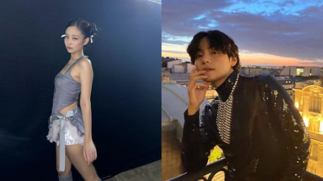 Jennie、V爆恋情后首同框　男方被发现一直偷看对方