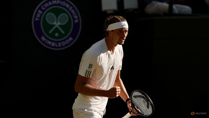 Zverev eases into Wimbledon last 16, says just getting started