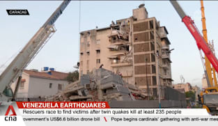 Rescuers race to find victims after twin quakes in Venezuela kill at least 235 people 