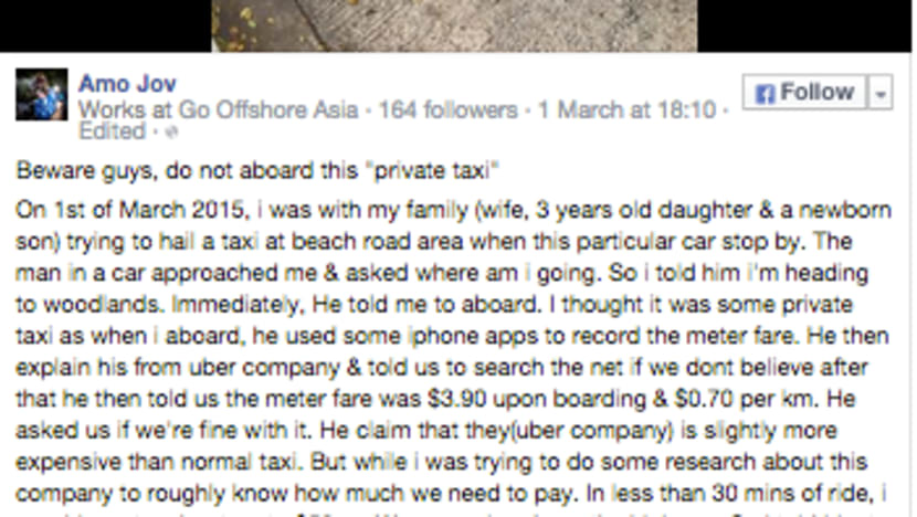 Fake Uber driver may be fined, jailed, says LTA