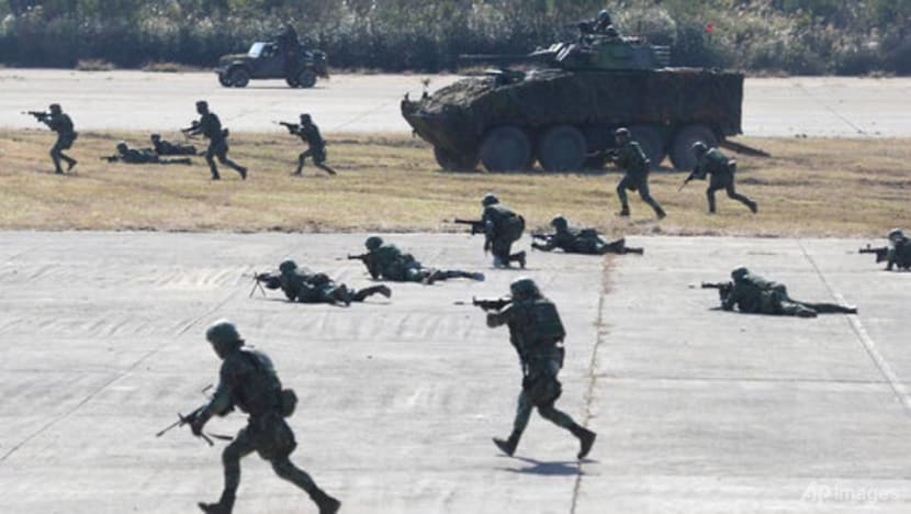 Taiwan military stages drill aimed at repelling China attack