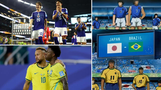 日本战巴西 网民：《足球小将》真实上演！