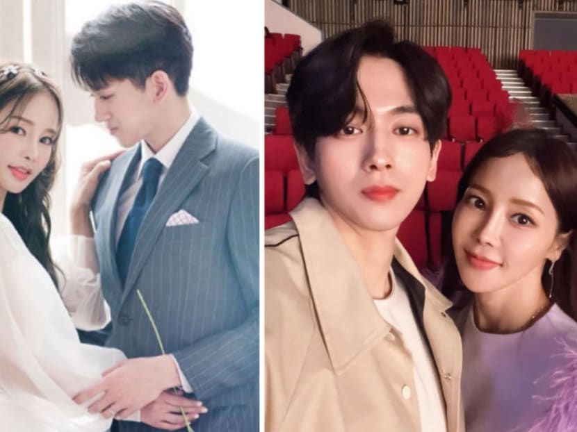 Korean star Shim Mina, 51, and her 34-year-old K-pop idol husband celebrate fifth wedding anniversary