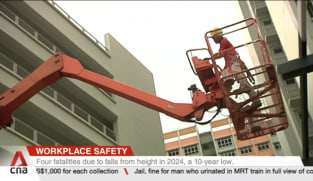 4 fatalities due to falls from height in 2024, a 10-year low
