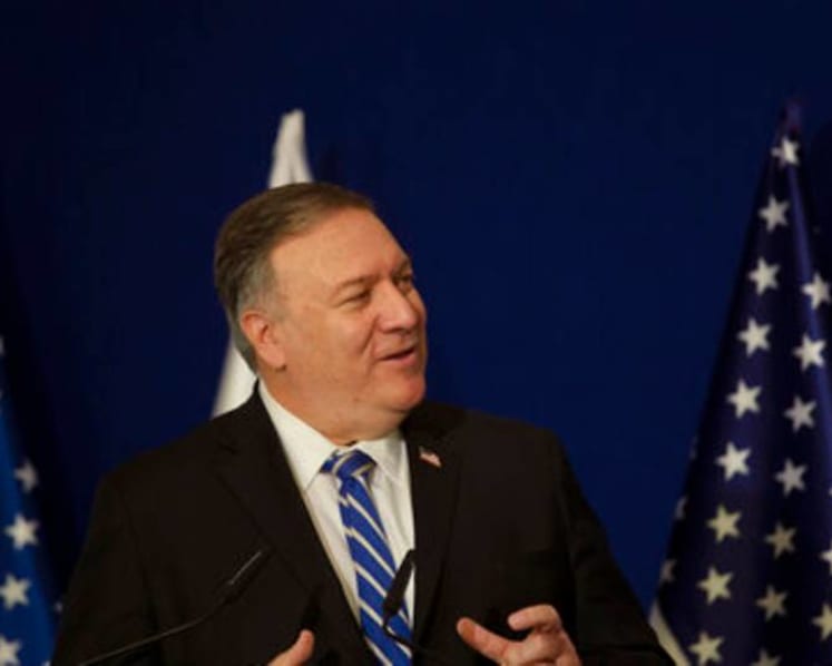 Pompeo is first top US diplomat to visit an Israeli settlement