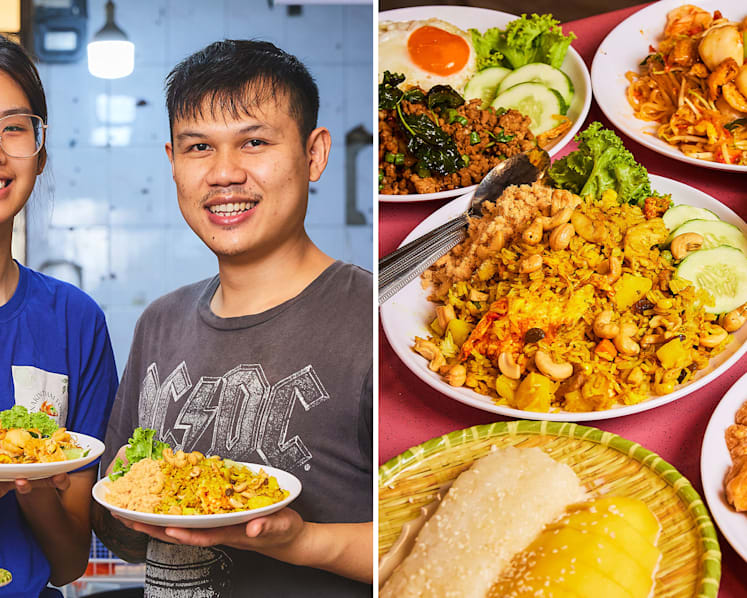 Awesome pad thai, crispy pork collar from S$6 by Thai hawker who cooked at hip Sydney restaurants