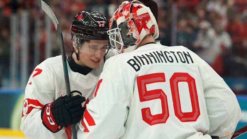 Ice hockey-Teen Celebrini makes early statement as Canada open campaign with emphatic win