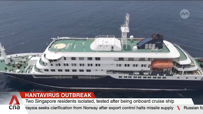 Two Singapore residents on hantavirus-hit cruise ship in quarantine at NCID, undergoing tests