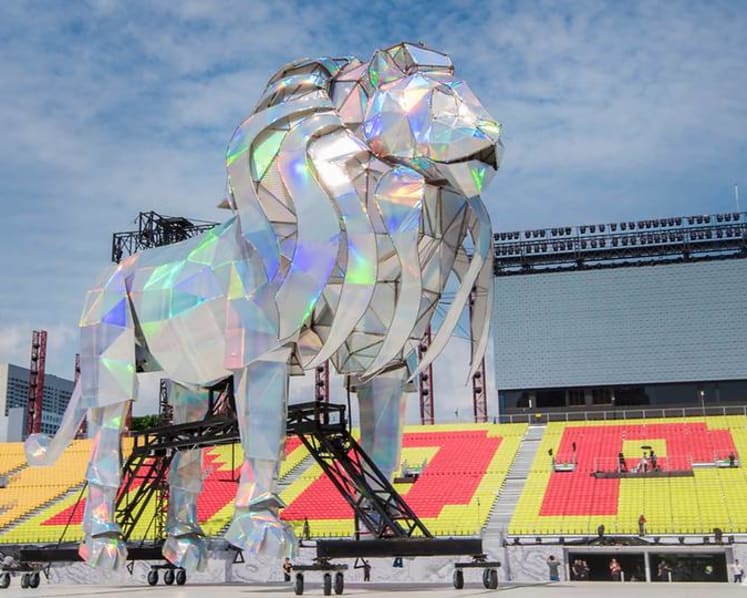 NDP 2019: What it takes to operate a 6m tall, 1,000kg lion puppet