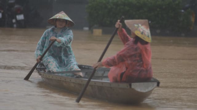越南中部暴雨成灾 至少九死五人失踪